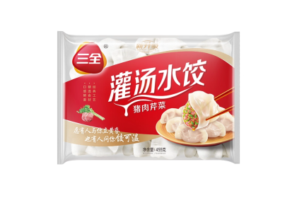 San Quan Dumpling Celery 三全灌汤猪肉芹菜水饺 455gm（VIP会员价：RM10.90）